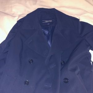 Lands’ End 6 Petite Navy Trench Coat